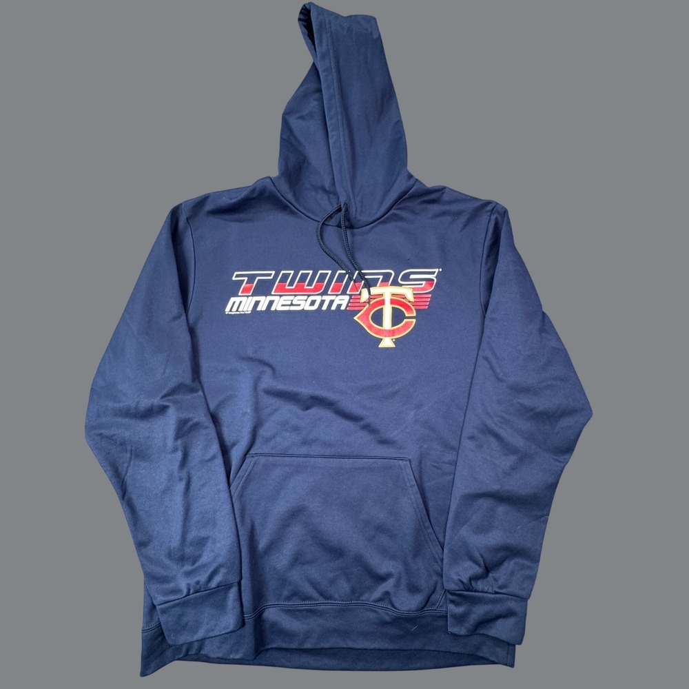 Minnesota Twins MLB Genuine Merchandise Pullover Hoodie Mens L Navy